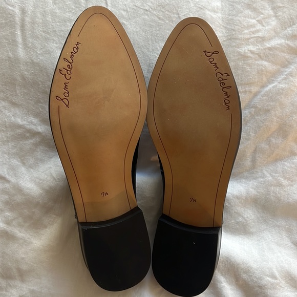 Sam Edelman Black Leather Flats - Picture 3 of 4